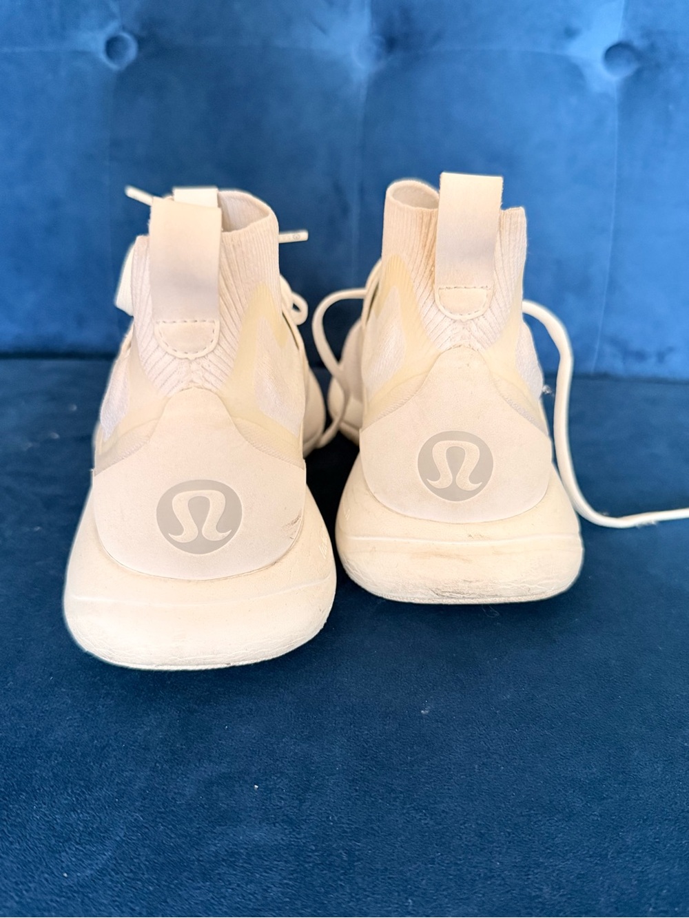 lululemon athletica Cream White High-Top Athletic Sneakers